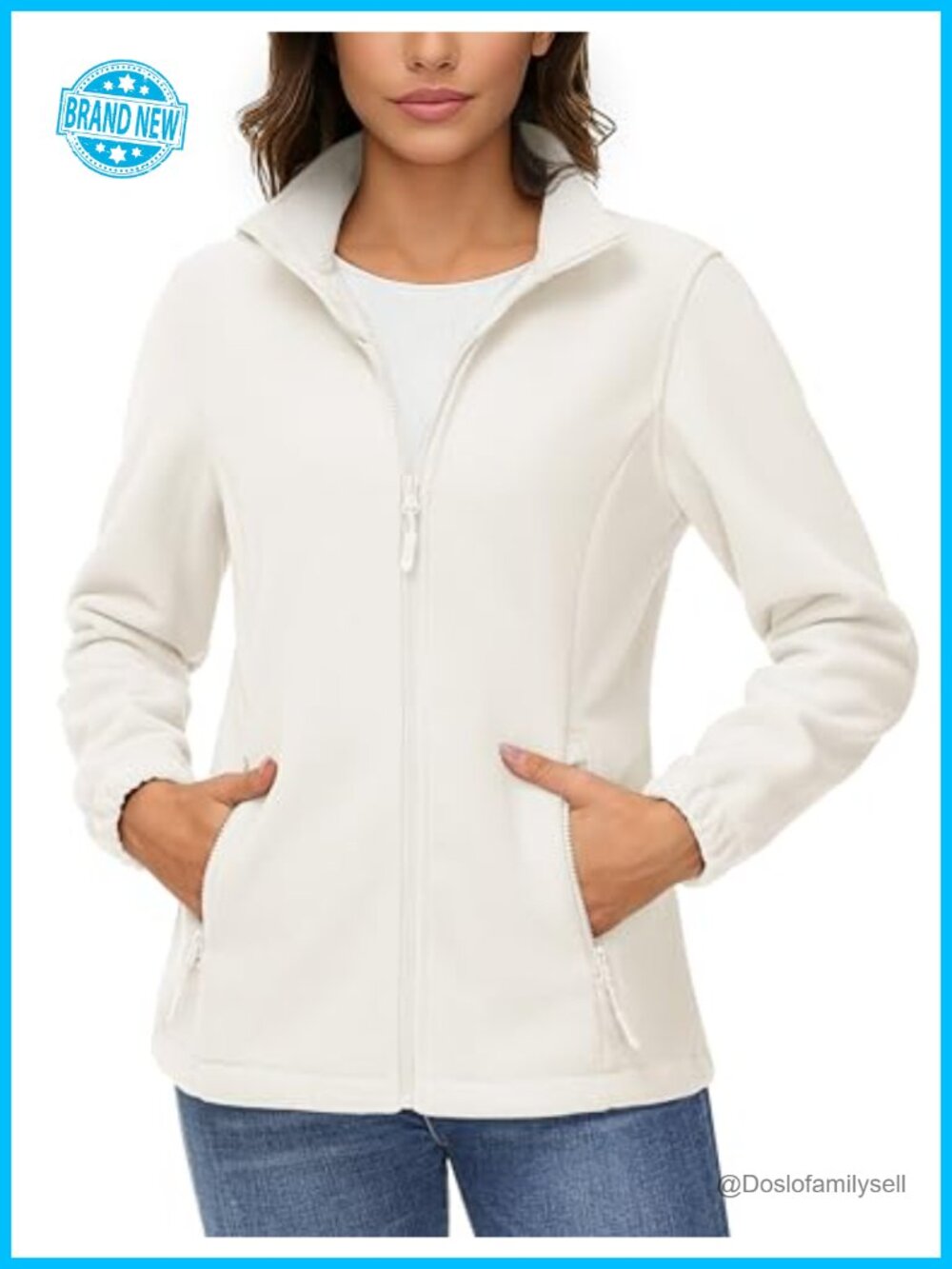 Fleece Jacket Lightweight Soft Full Zip Sweatshirt Casual Active Performance